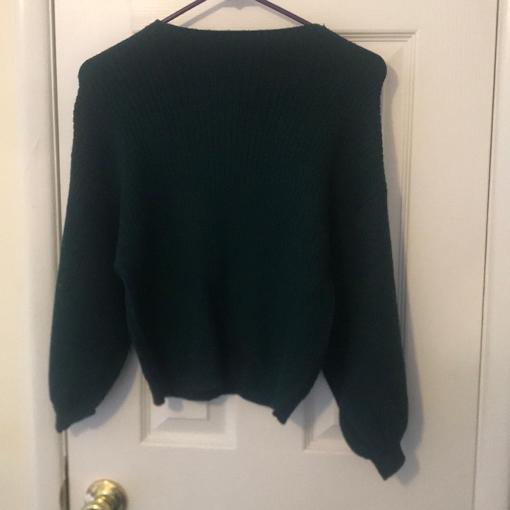 Teal sweater